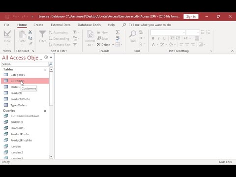 Set AirMail and Courier as available options in the ShippingMethod field of the Customers table. 
Save the table and make sure all records of the table display AirMail as shipping method.