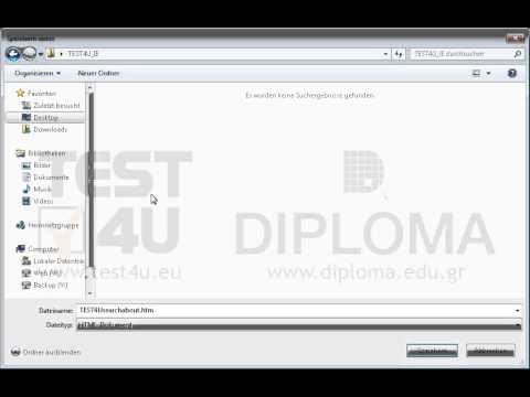 Speichern Sie das Ergebnis vom Link Über TEST4USearch von der aktuellen Seite im Ordner TEST4U_IE, der sich auf dem Desktop befindet, unter dem Standard-Dateinamen, ohne die Webseite zu besuchen. 