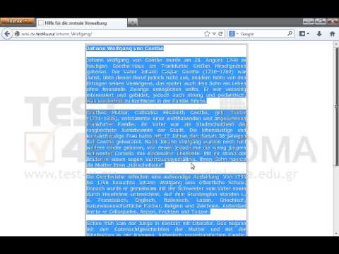 Kopieren und fügen Sie den Text der Webseite im geöffneten Editor ein und speichern Sie das Dokument. Kopieren und fügen Sie den Text der Webseite im geöffneten Editor ein und speichern Sie das Dokument.