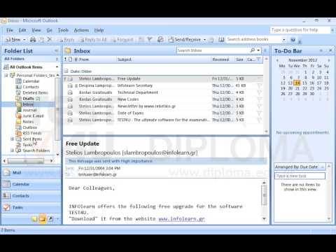 Move the Secretary subfolder from your Inbox into the Sent Items folder. Move the Secretary subfolder from your Inbox into the Sent Items folder.