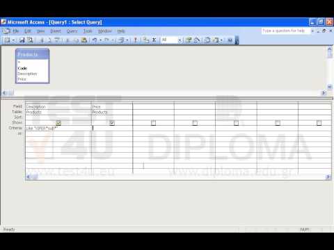 Create a new query named viper_sub based on the Products table that will display only the Description and Price fields. Make sure the query returns records where the description field value begins with VIPER and contains the word sub. Sort the resulting query output by Price in descending order.