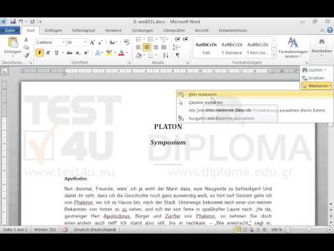 Setzen Sie die Schriftgröße im gesamten Dokument auf 12 Pt. Setzen Sie die Schriftgröße im gesamten Dokument auf 12 Pt.
