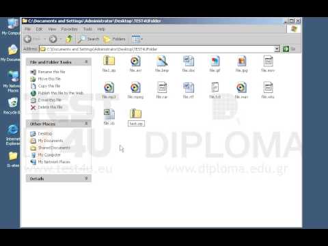 Create a compressed file with the name TEST4UFiles.zip on your desktop. The new file should contain only the photo files stored in the TEST4UFolder folder on your desktop.