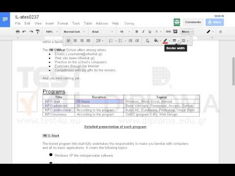 Select the cell displaying the text 70 hours of the table appearing on the first page of the current document and apply: 
Border: red color and 3pt width,
Shading: Gray .