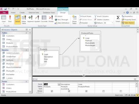 Modify the NoPhoto query to display only the product records that contain a photo. Save the query. Modify the NoPhoto query to display only the product records that contain a photo. Save the query.