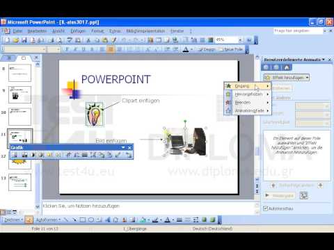 Wechseln Sie zur Folie mit dem Titel POWERPOINT. Übernehmen Sie dann auf dem Sekretariatsbild den Eingangseffekt Blenden (vertikal) und klicken Sie auf die Option Nach Vorherigen. Wechseln Sie zur Folie mit dem Titel POWERPOINT. Übernehmen Sie dann auf dem Sekretariatsbild den Eingangseffekt Blenden (vertikal) und klicken Sie auf die Option Nach Vorherigen.
