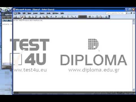 Locate the sqlscript.sql file which contains two SQL queries and is stored in the IL-ates\Access folder on your desktop. Then create a new query named create1 using the first query of the sqlscript.sql file. Then a second query named update1 using the second query of the sqlscript.sql file. Run both queries in the above order.