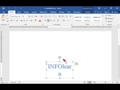 Διαγράψτε το υπάρχον αντικείμενο wordart. Διαγράψτε το υπάρχον αντικείμενο wordart.