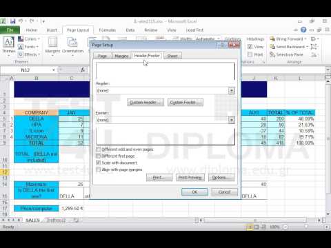 Enter the text Computer Sales in the left section of the header of the SALES worksheet. Enter the text Computer Sales in the left section of the header of the SALES worksheet.
