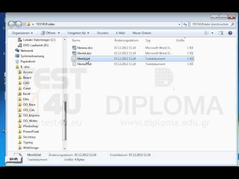 Löschen Sie die Datei fileold.txt vom Ordner TEST4UFolder, der sich auf dem Desktop befindet. Verschieben Sie nicht die Datei in den Papierkorb. Löschen Sie die Datei fileold.txt vom Ordner TEST4UFolder, der sich auf dem Desktop befindet. Verschieben Sie nicht die Datei in den Papierkorb.