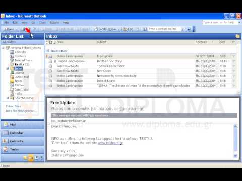 Configure Microsoft Outlook to display the navigation pane. Configure Microsoft Outlook to display the navigation pane.