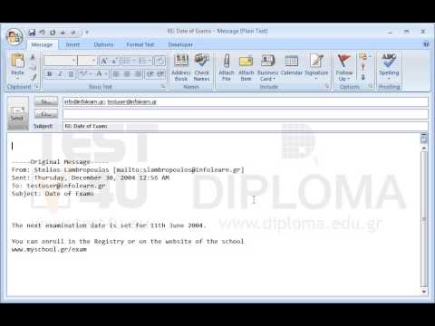 Reply to all senders which appear in the email with subject Date of Exams located in your Inbox, inserting the text I will stop by the Computer School at the beginning of the new email message.