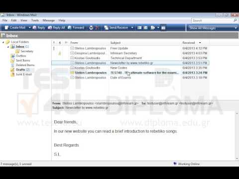 Mark all email messages appearing in your Inbox as read.