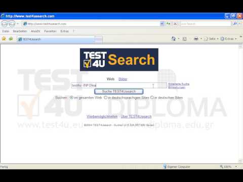 Suchen Sie im Netz nach Informationen über test4u
In den Ergebnissen sollen keine Seiten mit dem Wort INFOlearn angezeigt werden. Bevor Sie auf Absenden drücken, stellen Sie sich sicher, dass die Seite mit den Ergebnissen angezeigt wird. 