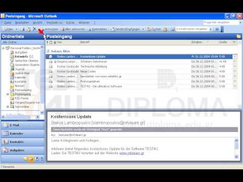 Stellen Sie das Layout von Outlook so ein, dass der Navigationsbereich angezeigt wird. Stellen Sie das Layout von Outlook so ein, dass der Navigationsbereich angezeigt wird.