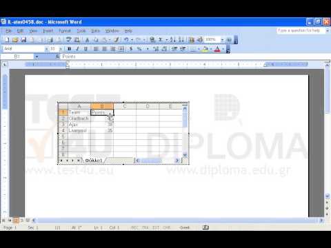 The points of three major football teams are displayed on the embedded worksheet. Change the Gladbach points into 45. The points of three major football teams are displayed on the embedded worksheet. Change the Gladbach points into 45.