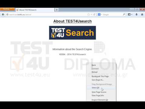 Navigate to the About TEST4Usearch page and copy all its contents to the clipboard.