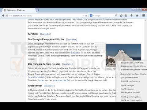 Klicken Sie auf den Mykonos-Link. Speichern Sie dann das Bild der Panagia-Paraportani-Kirche unter dem Namen panagia.jpg im Ordner TEST4UFolder, der sich auf dem Desktop befindet. Klicken Sie auf den Mykonos-Link. Speichern Sie dann das Bild der Panagia-Paraportani-Kirche unter dem Namen panagia.jpg im Ordner TEST4UFolder, der sich auf dem Desktop befindet.