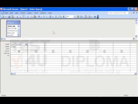 Create a new query named max_q to display the maximum quantity contained in the Orders table. Use the text max1 as name of the calculated field.