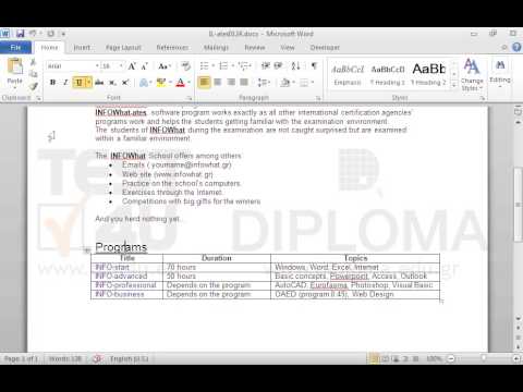 Copy the format of the word Programs only (it is just above the table), using Format Painter and apply it to the headings of the columns.