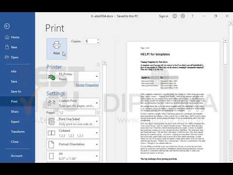 Print the first 2 pages in 5 copies with collation.