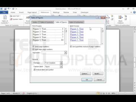 Insert a Table of Figures at the end of the second page of the document. Insert a Table of Figures at the end of the second page of the document.