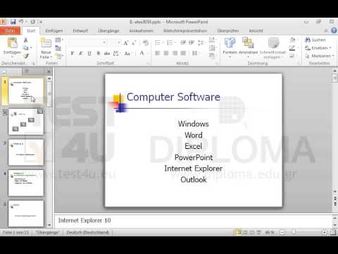 Duplizieren Sie die Folie mit dem Titel Computer Software. 