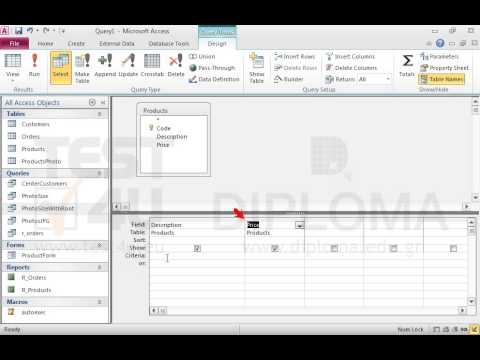 Create a new query named viper_sub based on the Products table that will display only the Description and Price fields. Make sure the query returns records where the description field value begins with VIPER and contains the word sub. Sort the resulting query output by Price in descending order.