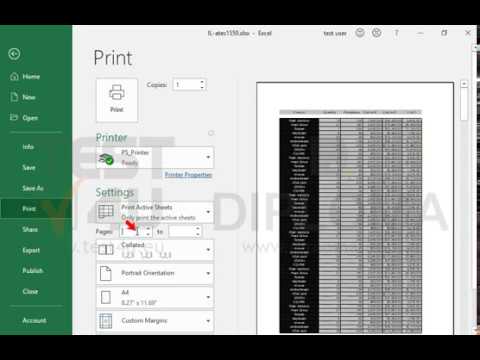 Print only pages 3 and 4 of the worksheet on the default printer.