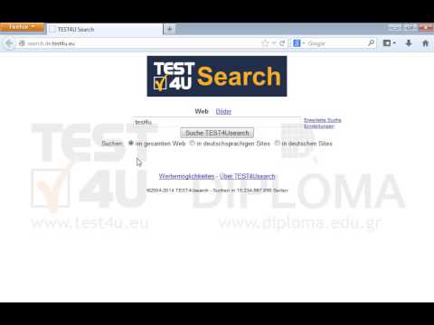 Suchen Sie im Netz nach Informationen über test4u
Bevor Sie auf Absenden drücken, stellen Sie sich sicher, dass die Seite mit den Ergebnissen angezeigt wird. 