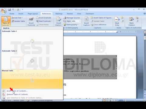 Apply simple format to the Table of Contents. Also set the number of levels that you want to be displayed to one. Apply simple format to the Table of Contents. Also set the number of levels that you want to be displayed to one.