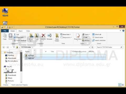 Create a shortcut of ASEP.txt under the name ASEP4U into myTests folder. Create a shortcut of ASEP.txt under the name ASEP4U into myTests folder.