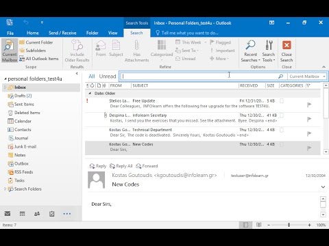 Use the Find command to locate all email messages in your Inbox (and in its subfolders) which display the word Secretary in their subject fields (do not close the Find dialog window).