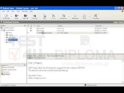 Restore the deleted message with subject Fw: Free Update to the Sent items folder. Restore the deleted message with subject Fw: Free Update to the Sent items folder.