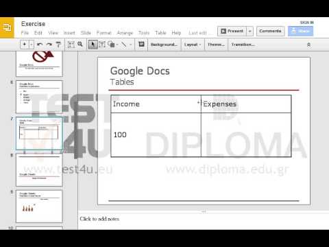 Change the width of the first column of the table which appears on the seventh slide. Change the width of the first column of the table which appears on the seventh slide.