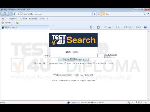 Suchen Sie im Netz nach Informationen über test4u
Bevor Sie auf Absenden drücken, stellen Sie sich sicher, dass die Seite mit den Ergebnissen angezeigt wird. 