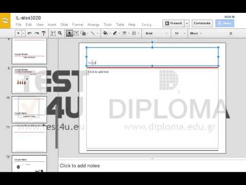 Navigate to the Google Slides Presentation Creation slide and insert a new slide in Title and Body layout. Then enter the text Google Slides Market Share as title of the new slide. Apply 44pt font size to the text Google Slides and place it in the 1st line of the title. Then apply 28pt font size to the text Market Share and place it in the 2nd line of the title.