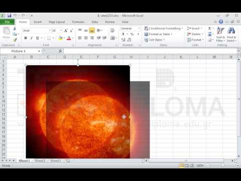 Move the active image so that the top left corner is in cell D7. Move the active image so that the top left corner is in cell D7.