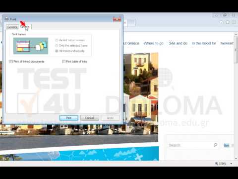 Print the active webpage displaying a table of all possible links to the default printer. Print the active webpage displaying a table of all possible links to the default printer.