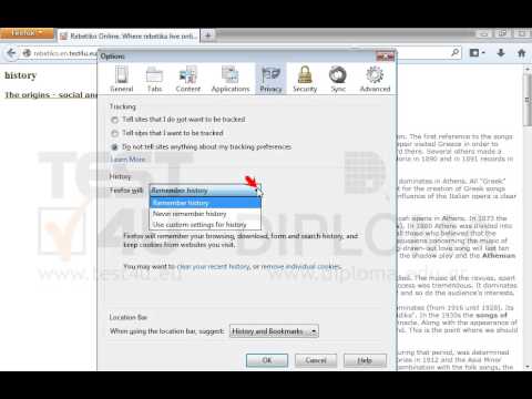 Configure Mozilla Firefox so it does not keep pages in history. (Before you submit your answer, make sure that the browser successfully restarted) Configure Mozilla Firefox so it does not keep pages in history. (Before you submit your answer, make sure that the browser successfully restarted)
