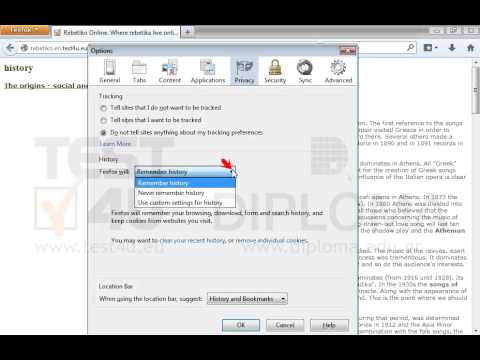 Configure Mozilla Firefox so it does not keep pages in history. (Before you submit your answer, make sure that the browser successfully restarted)