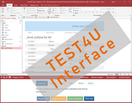 compare test4u mo exam inteface access expert 2