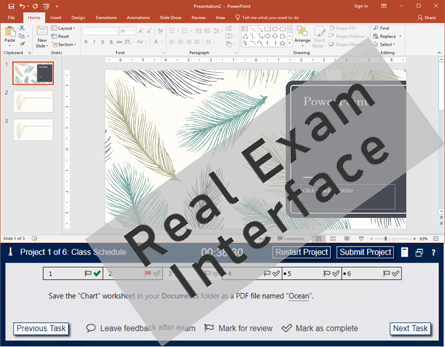 comparer test4u mo examen interface powerpoint 1