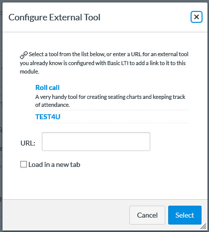 Select TEST4U