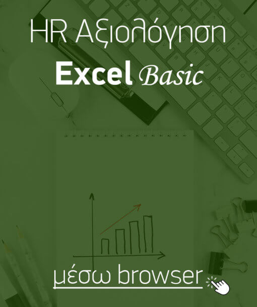 Αξιολόγηση «σκληρών» δεξιοτήτων (hard skills) για εφαρμογές γραφείου: Microsoft Excel, βασικό επίπεδο