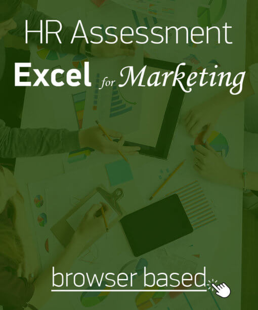 Hard skills assessment for Microsoft Excel for marketing skills