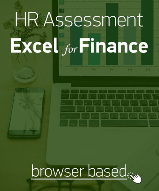 Hard skills assessment for Microsoft Excel for finance skills