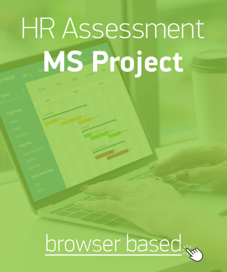Test4u hard skills assessment for microsoft project