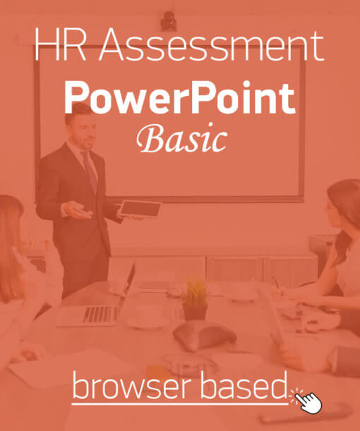 Hard skills assessment for Microsoft PowerPoint skills at basic level